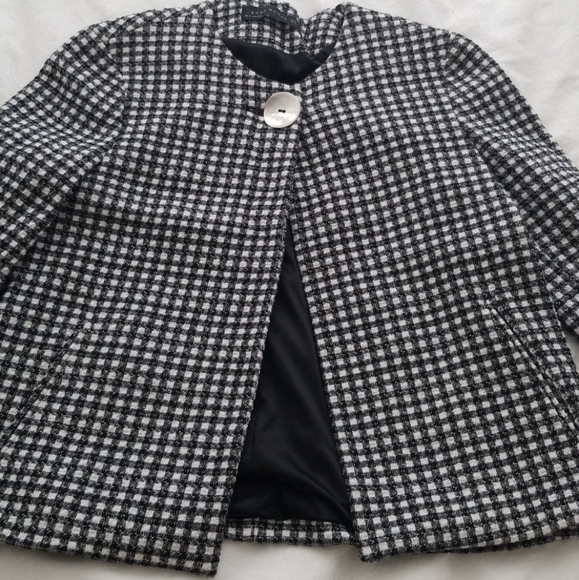 Zara Checkered Blazer Size S - Picture 2 of 14